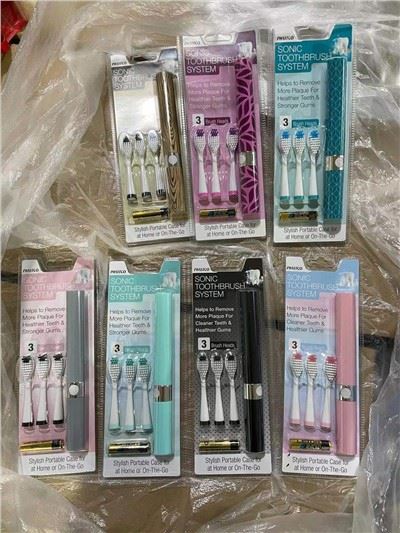Mini raspall de dents elèctric amb bateria per blanquejar les dents